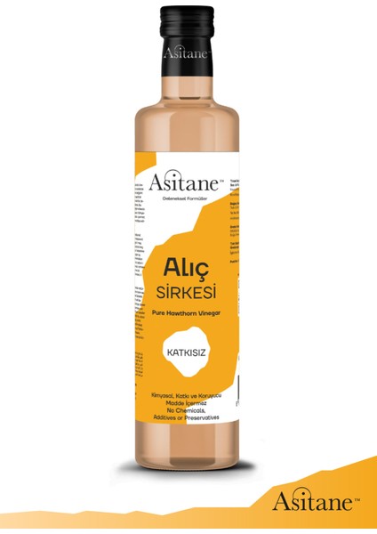 Doğal Fermantasyon Alıç Sirkesi- Hawthorn Vinegar 500 ml