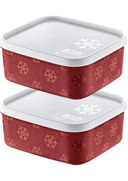 2'li Set No Frost Saklama Kabı Carmen 700 ml