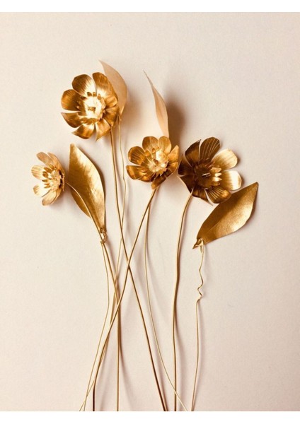 Krem - Gold Gül Çiçek Kombini Çerçeveli Cam Tablo 3'lü Dikey fiyatları