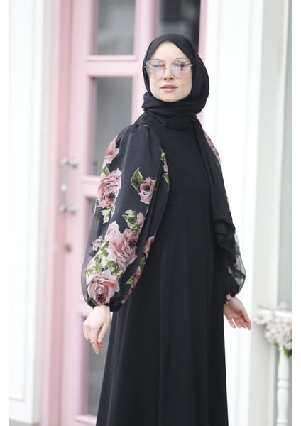 Gül Desen Organze Ferrace modelleri