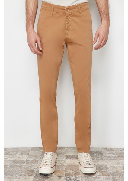 Erkek Yeni Moda Boru Paça Regular Boy Dokuma Slim Fit Chino Pantolon