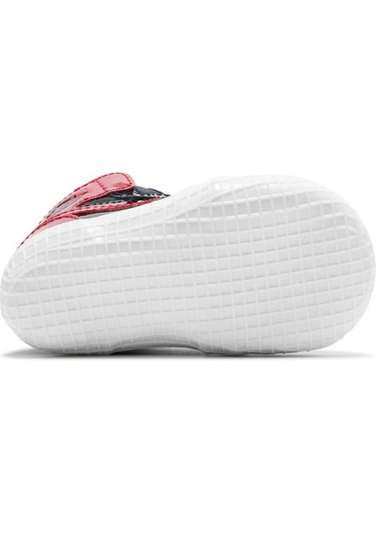 Air Jordan 1 Crib Bootie Hakiki Deri Bebek Patik Ayakkabı Siyah Kırmızı