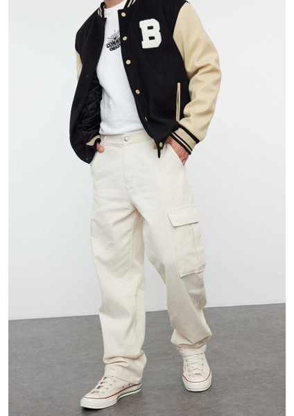 Erkek Yeni Moda Boru Paça Regular Boy Dokuma Erkek Kargo Cepli Baggy Pantolon modelleri