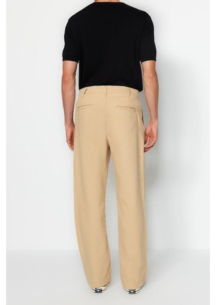 Erkek Moda Geniş Paça Regular Boy Dokuma Limited Edition Premium Loose Fit Etiket Detaylı Pantolon indirimleri