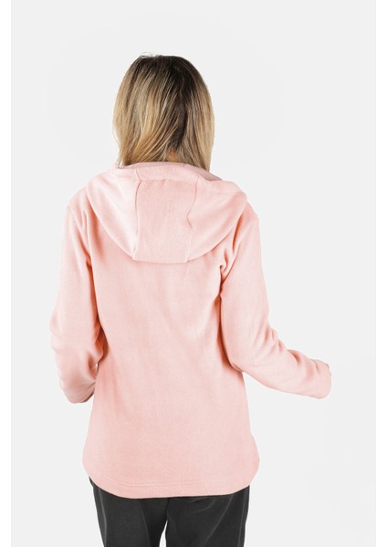 Kadın Kapüşonlu Sweatshirt Pembe