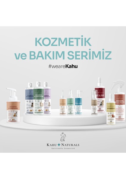 Kahu Naturals Ağız Diş Bakım Sağlığı Taze Nefes Koku Tartar Plak Önleyici Günlük Bakım Kedi ve Köpek 75 ml