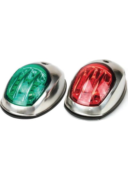 Seyir Feneri 12 V Krom Iskele+Sancak Takım LED