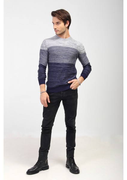 Bisiklet Yaka Regular Fit Triko Kazak
