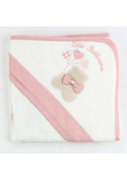 Fiyonlu Ayı Bebek Banyo Havlusu 9882