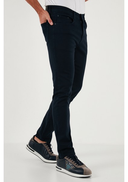 Streç Pamuklu Regular Fit Normal Bel Düz Paça Pantolon Erkek Pantolon 674002 modelleri