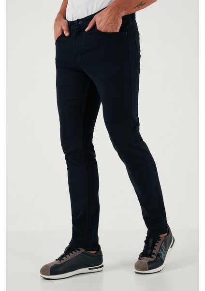 Streç Pamuklu Regular Fit Normal Bel Düz Paça Pantolon Erkek Pantolon 674002 fırsatları
