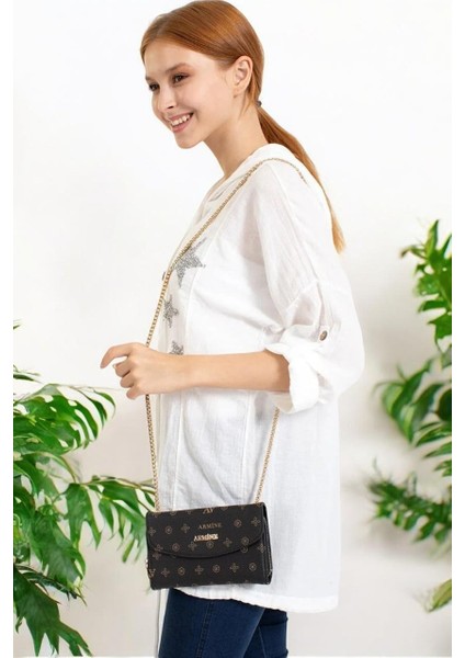 C14 Siyah Baskılı Kadın Günlük Çanta fırsatları