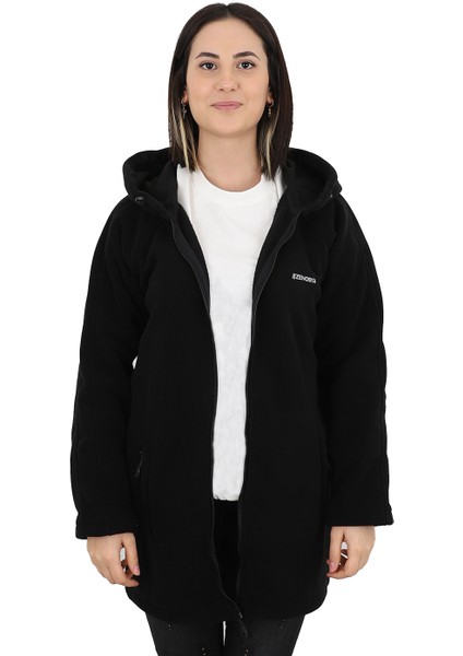 Kadın Ara Boy Polar Siyah - Zenobya modelleri
