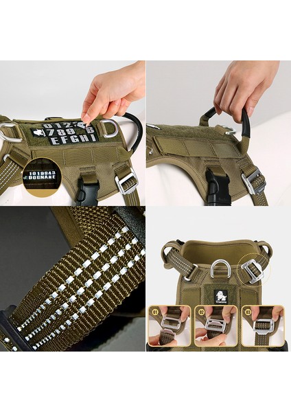 Tactical Asker Yeşili Köpek Göğüs Tasması indirimleri