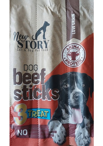 Tavuk Etli Köpek Ödül Çubuğu 16-Sticks, 5 Adet 3lü XL Beef Sticks