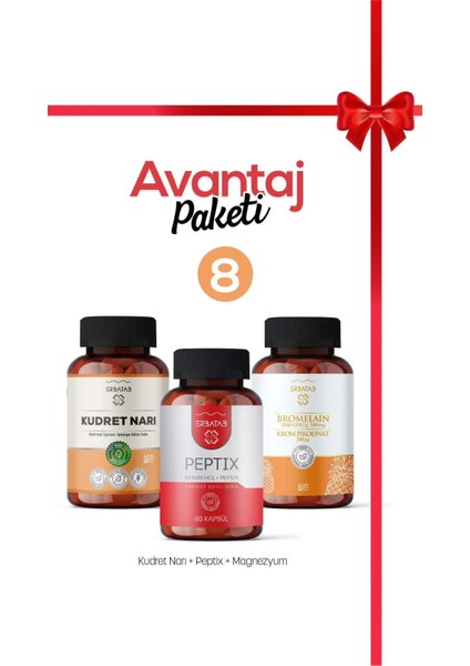 Avantaj Paketi 8 (Kudretnarı, Peptix, Bromelain)