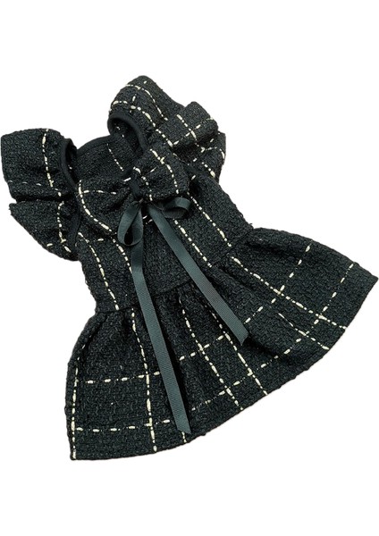 Xiaoxiangfeng Black And White Dog Clothes Spring And Autumn Small Dog Teddy Pet Clothing Little Cat Skirt (Yurt Dışından)