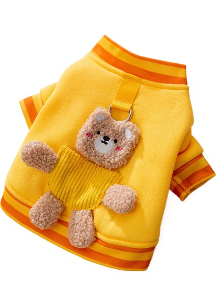 Yeşil ve Kış Giysileri, Sıcak Köpek Giysileri, Tatlı Sıcak Ayı Traktör Hoodie, Köpekler ve Kediler Için Sıcak Giysiler. (Yurt Dışından)