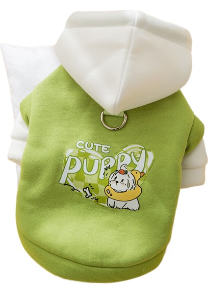 Yeşil ve Kış Giysileri, Sıcak Köpek Giysileri, Tatlı Sıcak Ayı Traktör Hoodie, Köpekler ve Kediler Için Sıcak Giysiler. (Yurt Dışından)