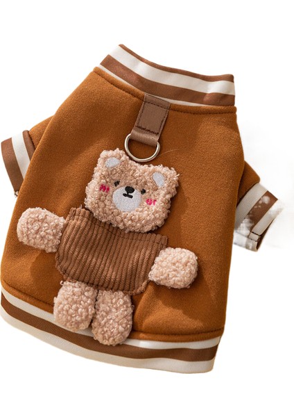 Yeşil ve Kış Giysileri, Sıcak Köpek Giysileri, Tatlı Sıcak Ayı Traktör Hoodie, Köpekler ve Kediler Için Sıcak Giysiler. (Yurt Dışından)