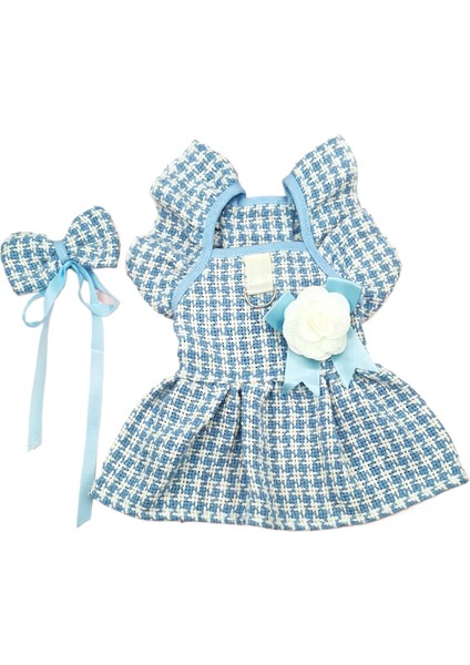 Xiaoxiangfeng Black And White Dog Clothes Spring And Autumn Small Dog Teddy Pet Clothing Little Cat Skirt (Yurt Dışından)