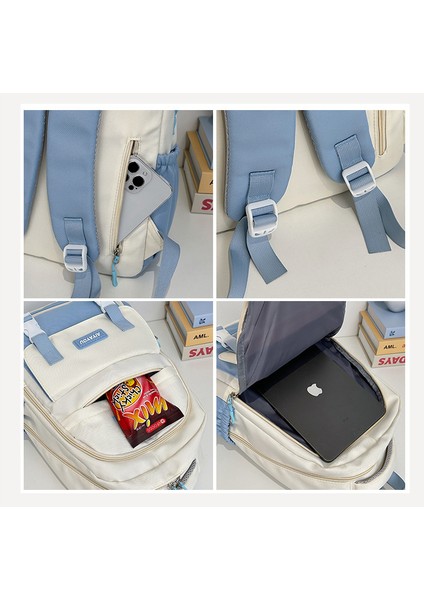 Mori Sistemi Yüksek Değerli Çarpışma Rengi Ortaokul Lise Öğrencileri Omuz Çantası Ultra Hafif Su Geçirmez Sıçrama Dekompresyon Omurga Koruması Büyük Kapasiteli Sırt Çantası (Küçük) (Yurt Dışından) modelleri