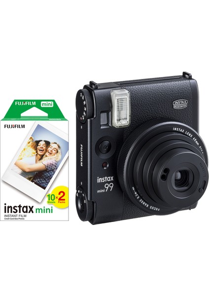 Instax Mini 99 Siyah Fotoğraf Makinesi ve 20'li Film