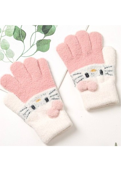 Yumusacik Yun Orgu Eldiven Hello Kitty 3-8 Yas