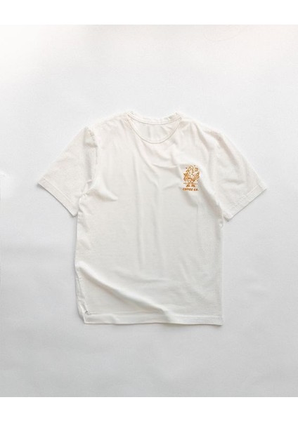 Bisiklet Yaka The Good Old Day Baskılı Oversize Erkek T-Shirt