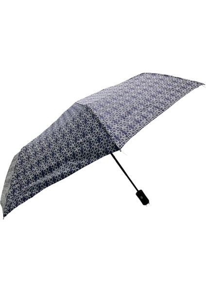 Tam Otomatik Lacivert Desenli Şemsiye 7110A 709812 fiyatları