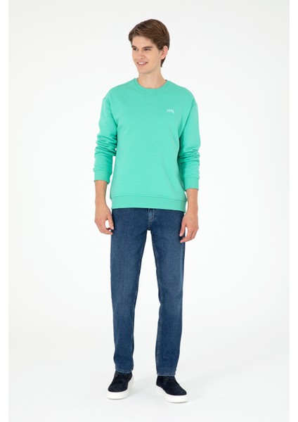 Erkek Koyu Mint Sweatshirt 50295148-VR152