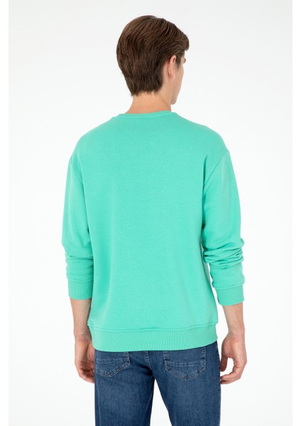 Erkek Koyu Mint Sweatshirt 50295148-VR152