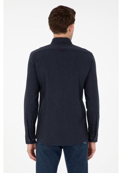 Erkek Lacivert Gömlek Basic 50293980-VR033 indirimleri