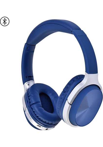 20W Süper Bass Csr Çip 200 Saat Bekleme Süreli 5.0 Kulak Üstü Bluetooth Kulaklık Mavi Blt-20