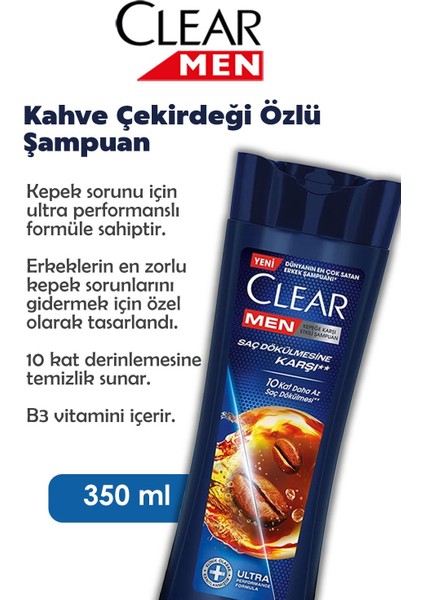 Men Kahve Çekirdeği Özlü Şampuan 350 ml x 3 adet ve Rosie fiyatları