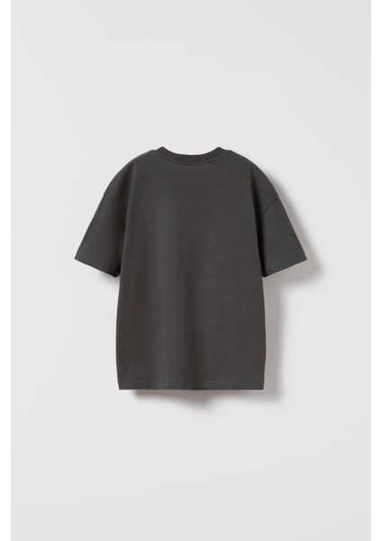 The Best Yazılı Palmiye Tasarım Baskılı Füme Çocuk T-Shirt fiyatları