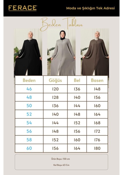 Kadın Büyük Beden Mevlana Ferace