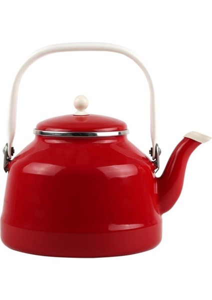 Emaye Vintage Demlik Üstten Saplı Kırmızı 2,5 Litre Çaydanlık modelleri