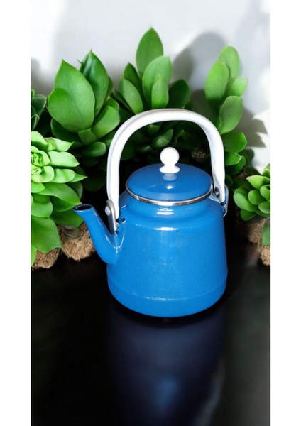 Emaye Demlik Üstten Saplı 1,5 Litre Mavi
