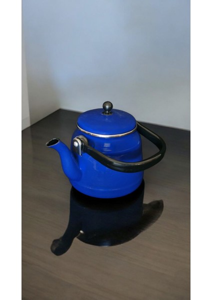 Emaye Kahve Bitki Çay Demlik Üstten Saplı 2 Litre Lacivert Nostalji Kamp Vintage fiyatları