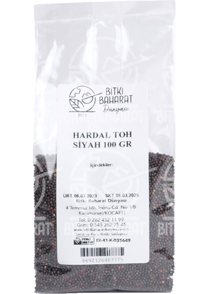 Hardal Tohumu Siyah 100 gr fiyatları