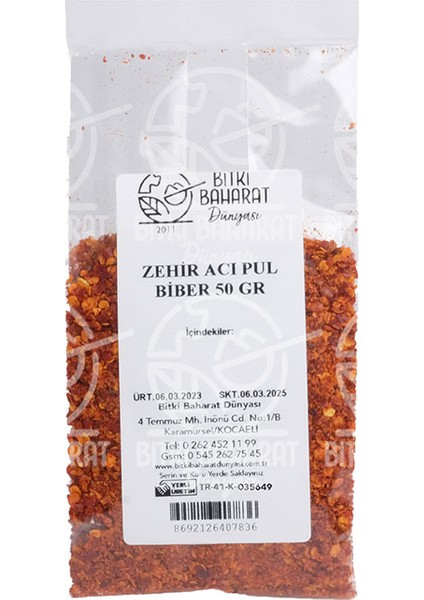 Zehir Acı Pul Biber 50 gr