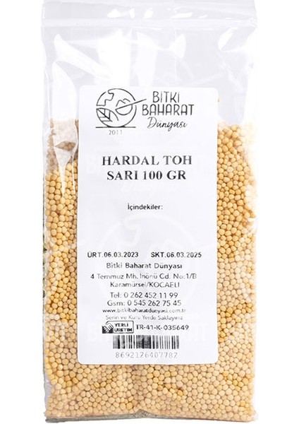 Hardal Tohumu Sarı 100 gr