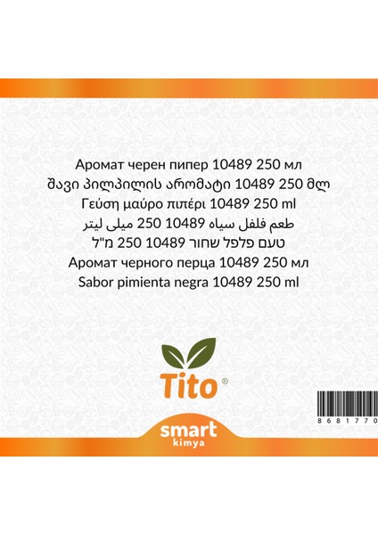 Karabiber Aroması 10489 250 ml fiyatları