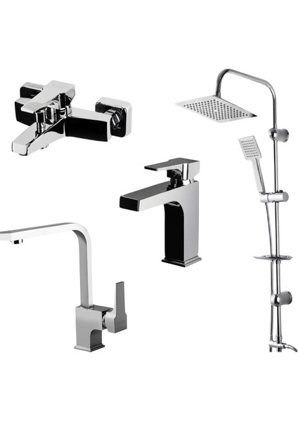 Aqua Lavabo Banyo Bataryası Sky Duş Ünitesi 941521-941511-941881L-440453