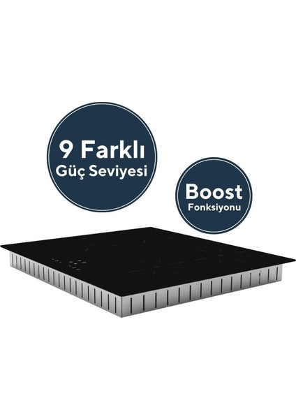 I6-4tb Siyah Indüksiyonlu Ankastre Ocak I6-4tb modelleri