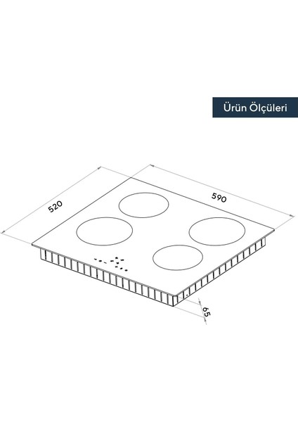 I6-4tb Siyah Indüksiyonlu Ankastre Ocak I6-4tb indirimleri
