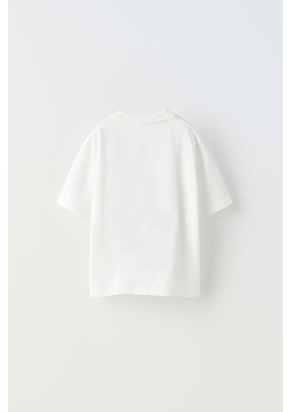 The Best Yazılı Palmiye Tasarım Baskılı Beyaz Çocuk T-Shirt fiyatları