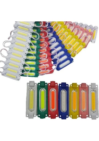 Cob LED Modül 2 Watt 12 Volt Lensli Mor (10 Adet)