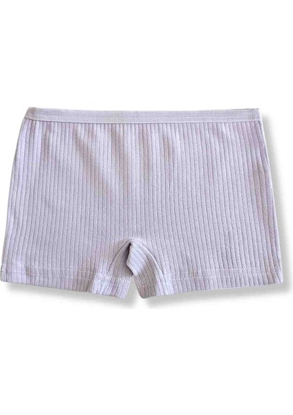 %95 Pamuklu Kız Çocuk Fitilli Boxer Külot Iç Çamaşır 6lı Set